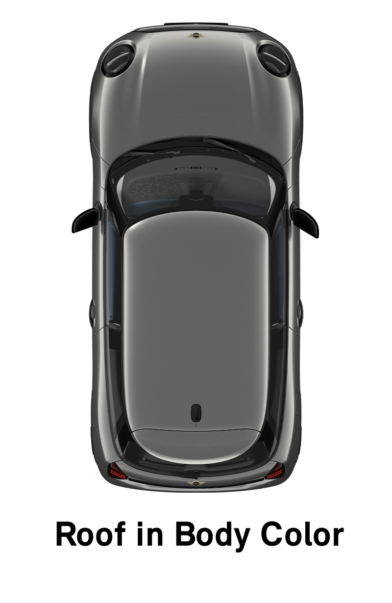 MINI Roof: Roof and Mirror Caps in Body Colour