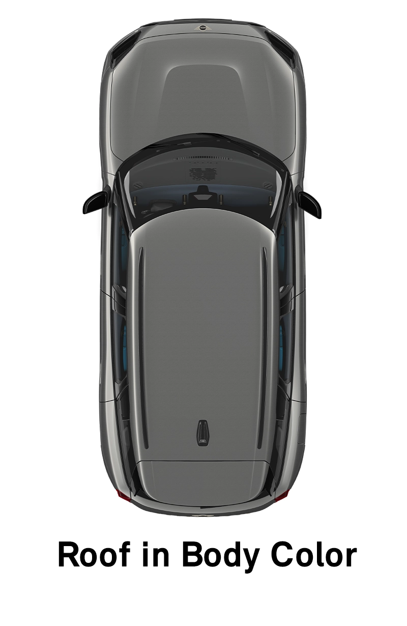 MINI Roof: Roof and Mirror Caps in Body Colour