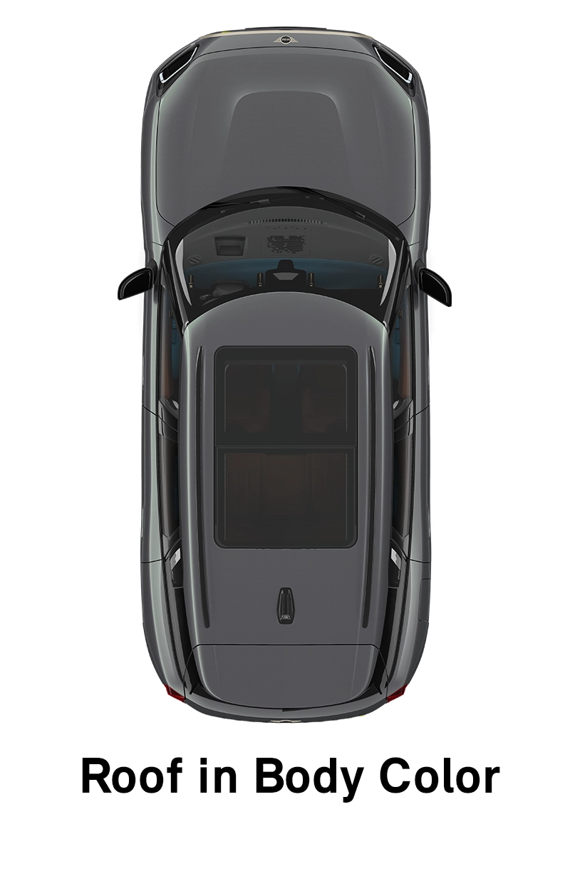 MINI Roof: Roof and Mirror Caps in Body Colour