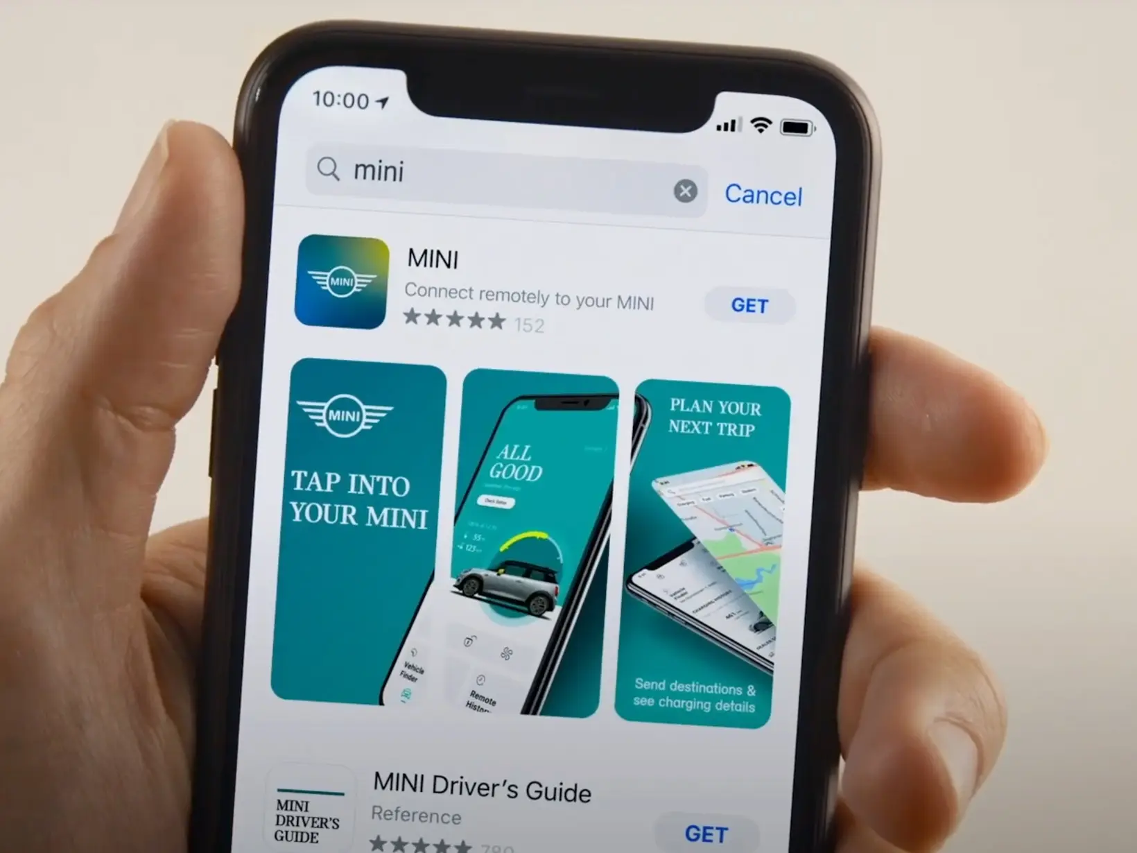 View of MINI app